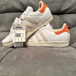 adidas Originals White and Orange Men's Shoes